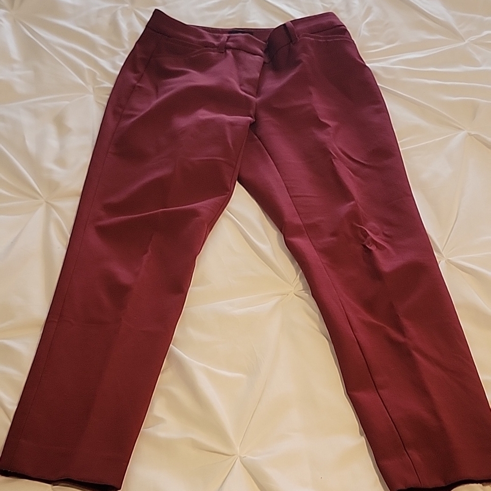 WHBM Chic Burgundy Trousers